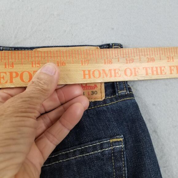 Levis 559 Jeans Mens 38x30 Dark Wash Blue Relaxed Straight Leg Denim 5 Pocket - Picture 8 of 12